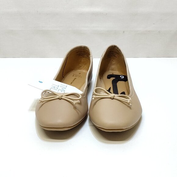 Time And Tru Bow Ballet Flats Slip On Size 9 Synthetic Comfortable Everyday Wear - Picture 5 of 9